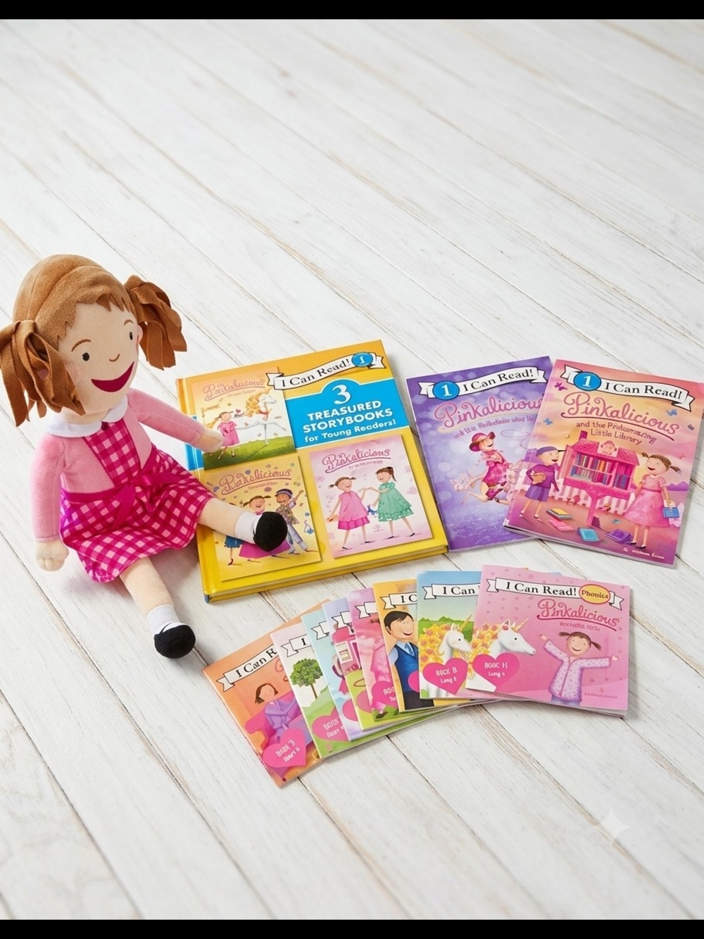 Pinkalicious Kids Book Set with Pinkalicious Doll